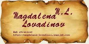 Magdalena Lovadinov vizit kartica